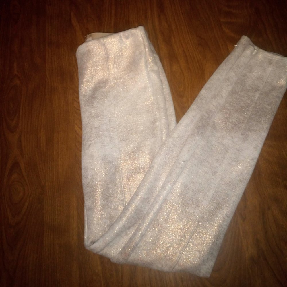 Cream/Gold ANTHROPOLOGY leggings